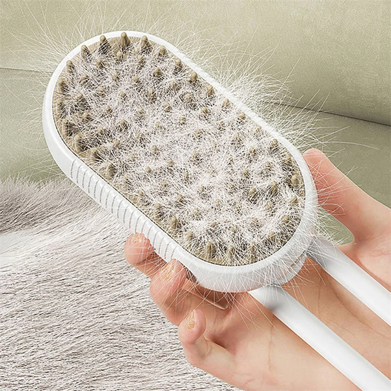 3 In 1 Electric Pet Hair Brush Steam Grooming Comb for Cats and Dogs