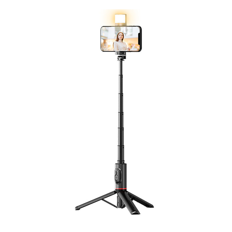Bluetooth Remote Control Mobile Selfie Stick Integrated Tripod